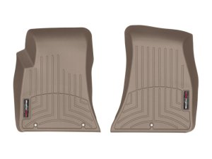 Dodge Challenger FloorLiner - Front - WeatherTech - DigitalFit - Tan - `15-`27