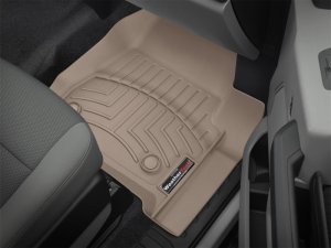 Ford F-250 FloorLiner - Front - WeatherTech - DigitalFit - Tan - `17-`27