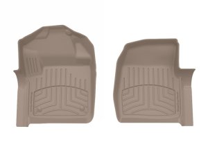 Ford F-350 3D FloorMat - Front - WeatherTech - HP - Tan - `17-`19