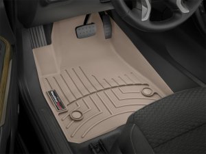 GMC Acadia Denali FloorLiner - Front - WeatherTech - DigitalFit - Tan - `17-`27 GMC Acadia Denali FloorLiner - Front - WeatherTech - DigitalFit - Tan - `17-`27