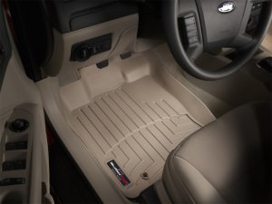 Ford Fusion Floor Mat - Front - WeatherTech - FloorLiner DigitalFit - Tan - `06-`09
