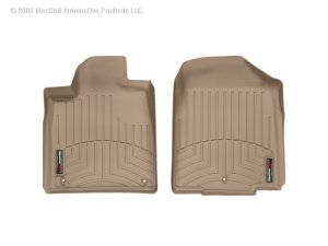 Acura MDX FloorLiner - Front - WeatherTech - DigitalFit - Tan - `07-`13