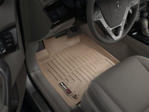 Acura MDX FloorLiner - Front - WeatherTech - DigitalFit - Tan - `07-`13