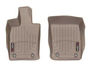 Porsche Panamera FloorLiner - Front - WeatherTech - DigitalFit - Tan - `17-`27