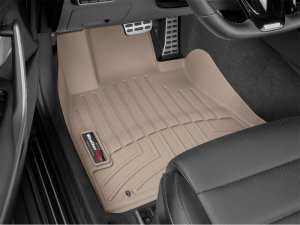 Kia Stinger FloorLiner - Front - WeatherTech - DigitalFit - Tan - `18-`27