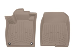 Honda Accord Floor Mats - Front - WeatherTech - FloorLiner HP - Tan - `18-`27