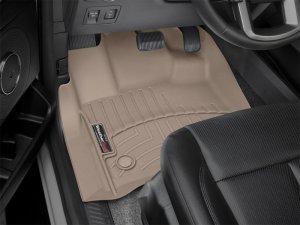 Lincoln Navigator Floor Mats - Front - WeatherTech - FloorLiner DigitalFit - Tan - `18-`27