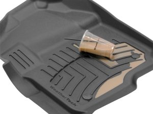 Jeep Gladiator Floor Mat Set - Front - WeatherTech - 3D - Tan - `20-`27
