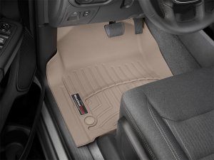 Ram 1500 Floor Mat - Front - WeatherTech - FloorLiner DigitalFit - Tan - `19-`27