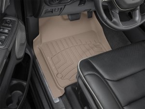 RAM 1500 Floor Mat Set - Front - WeatherTech - FloorLiner HP - Tan - `19-`27