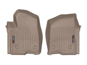 Chevrolet Silverado 1500 Crew Cab FloorLiner - Front - WeatherTech - DigitalFit - Tan - `19-`27