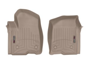 Chevrolet Silverado 1500 Crew Cab FloorLiner - Front - WeatherTech - DigitalFit - Tan - `19-`27