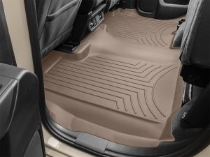 Chevrolet Silverado 1500 Floor Mat - Rear - WeatherTech - FloorLiner HP - Tan - `19-`27 Chevrolet Silverado 1500 Floor Mat - Rear - WeatherTech - FloorLiner HP - Tan - `19-`27