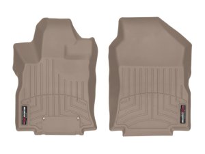 Subaru Ascent FloorLiner - Front - WeatherTech - DigitalFit - Tan - `19-`27
