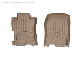 Honda Accord FloorLiner - Front - WeatherTech - DigitalFit - Tan - `08-`12