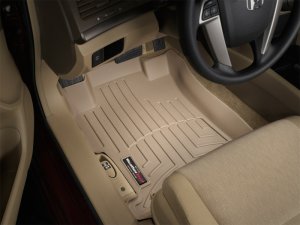 Honda Accord FloorLiner - Front - WeatherTech - DigitalFit - Tan - `08-`12