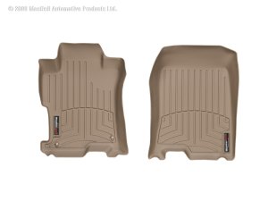 Honda Accord FloorLiner - Front - WeatherTech - DigitalFit - Tan - `08-`12