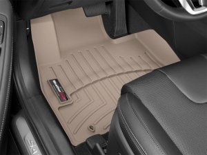Hyundai Santa Fe FloorLiner - Front - WeatherTech - DigitalFit - Tan - `19-`27