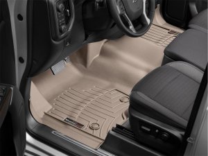 Chevrolet Silverado 1500 FloorLiner - Front - WeatherTech - DigitalFit - Tan - `19-`27