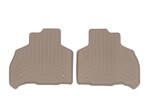 BMW X7 Floor Liners - Rear - WeatherTech - DigitalFit HDTE, 2-piece - Tan - `19-`27