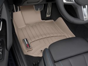 Toyota Supra FloorLiner - Front - WeatherTech - DigitalFit - Tan - `20-`27