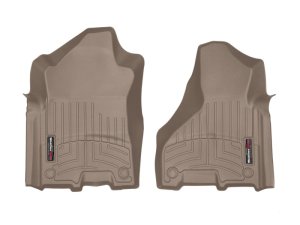 Dodge Ram 3500 FloorLiner - Front - WeatherTech - DigitalFit - Tan - `19-`27
