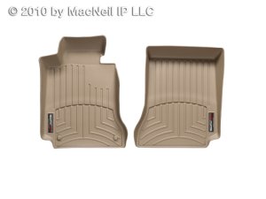Mercedes-Benz C-Class FloorLiner - Front - WeatherTech - DigitalFit - Tan - `08-`13