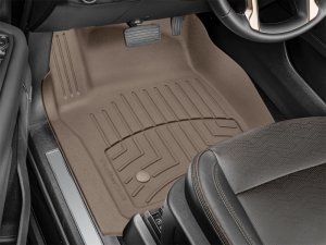 Cadillac Escalade ESV Floor Mat - Front - WeatherTech - FloorLiner HP - Tan - `21-`27