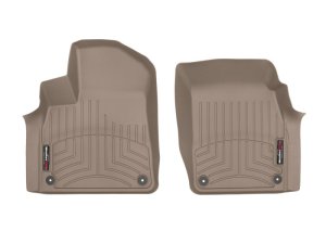 Bentley Bentayga FloorLiner - Front - WeatherTech - DigitalFit - Tan - `17-`27