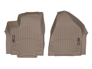 Chrysler Pacifica Floor Mat Set - Front - WeatherTech - FloorLiner DigitalFit - Tan - `21-`27