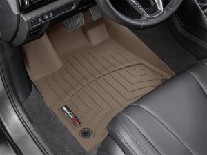 Acura MDX FloorLiner - Front - WeatherTech - DigitalFit - Tan - `22-`27