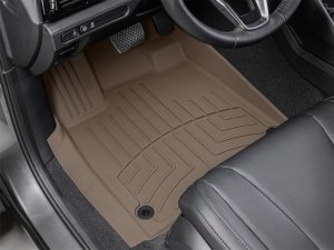 Acura MDX Floor Mats - Front - WeatherTech - FloorLiner HP - Tan - `22-`25
