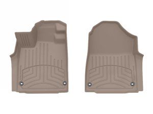 Acura MDX Floor Mats - Front - WeatherTech - FloorLiner HP - Tan - `22-`25