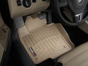 Volkswagen Passat FloorLiner - Front - WeatherTech - DigitalFit - Tan - `06-`08