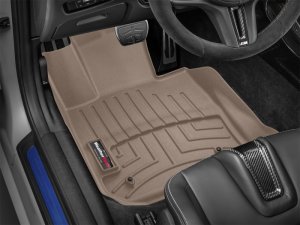 BMW M4 Floor Liners - Front - WeatherTech - FloorLiner DigitalFit - Tan - `21-`27