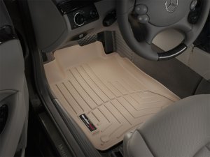 Mercedes-Benz E320 FloorLiner - Front - WeatherTech - DigitalFit - Tan - `03-`09