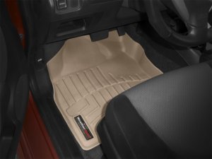 Honda Fit FloorLiner - Front - WeatherTech - DigitalFit - Tan - `07-`08