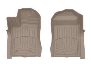 Ford Ranger Floor Mat Set - Front - WeatherTech - FloorLiner HP - Tan - 2024+