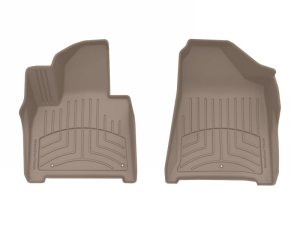 Hyundai Santa Fe Hybrid Floor Mat Set - Front - WeatherTech - FloorLiner HP - Tan - `24-`25