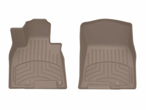 Genesis GV80 Floor Mat - Front - WeatherTech - FloorLiner HP - Tan - 2025+
