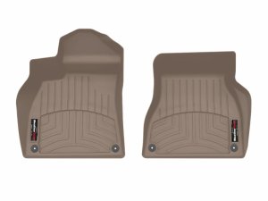 Porsche Macan FloorLiner - Front - WeatherTech - DigitalFit - Tan - `24-`25