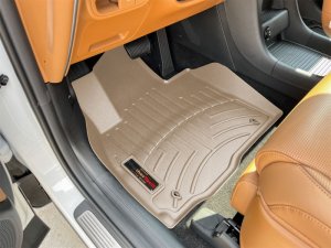 Hyundai Palisade FloorLiner - Front - WeatherTech - DigitalFit - Tan - 2026+
