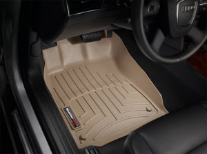 Audi S6 Floor Mat Set - Front - WeatherTech - DigitalFit - Tan - `05-`11 Audi S6 Floor Mat Set - Front - WeatherTech - DigitalFit - Tan - `05-`11