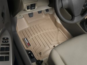 Toyota Yaris FloorLiner - Front - WeatherTech - DigitalFit - Tan - `07-`11