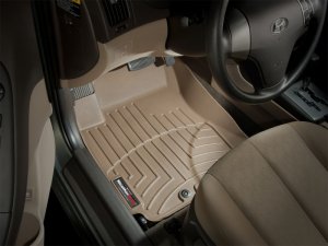 Hyundai Elantra FloorLiner - Front - WeatherTech - DigitalFit - Tan - `07-`10