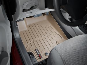 Hyundai Accent FloorLiner - Front - WeatherTech - DigitalFit - Tan - `06-`11