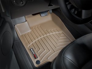 Volkswagen Beetle FloorLiner - Front - WeatherTech - DigitalFit - Tan - `98-`11