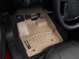 Ford Taurus FloorLiner - Front - WeatherTech - DigitalFit - Tan - `10-`27 Ford Taurus FloorLiner - Front - WeatherTech - DigitalFit - Tan - `10-`27