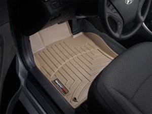 Kia Optima Floor Mat - Front - WeatherTech - FloorLiner DigitalFit - Tan - `11-`27