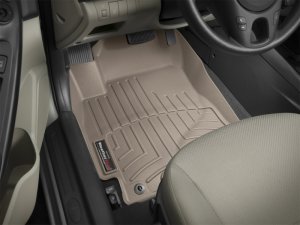 Kia Forte FloorLiner - Front - WeatherTech - DigitalFit - Tan - `10-`13